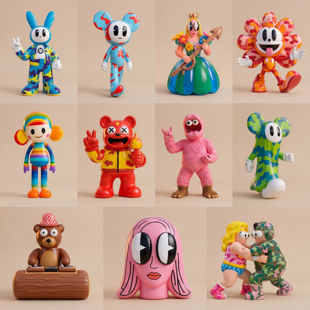 The Anchorball Universe character grid