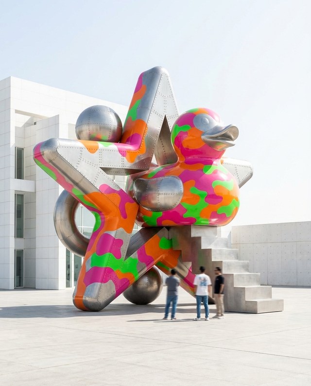 Ken Kelleher at scale sculpture