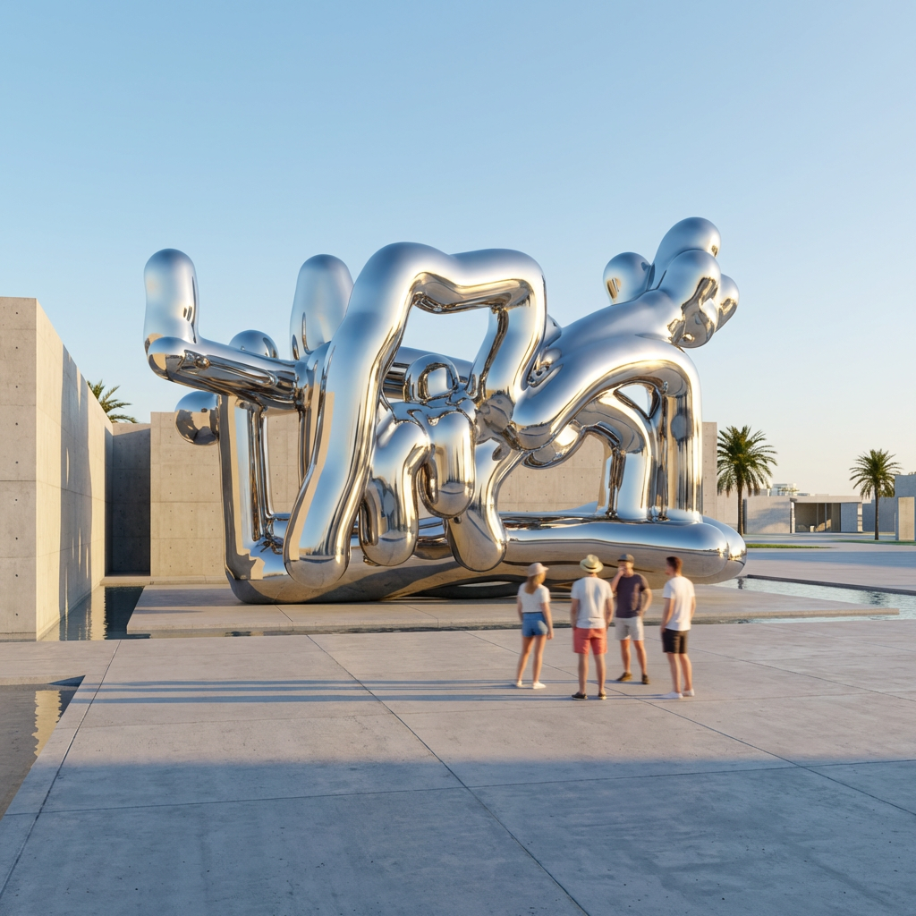 Elemental — raw steel and bronze monumental form