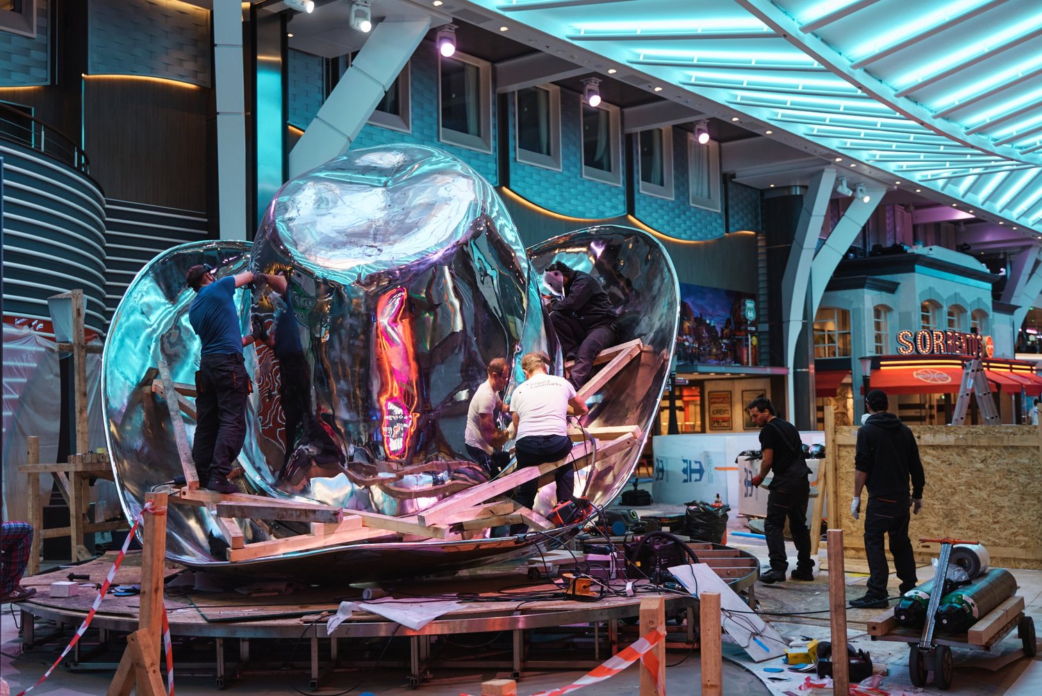 Back in the Saddle — 6m sculpture by Ken Kelleher aboard Wonder of the Seas, Royal Caribbean