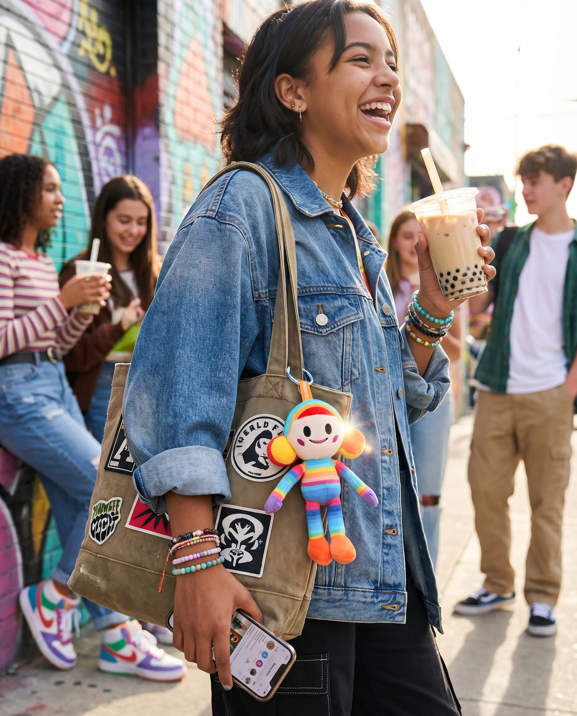 Winky bag charm lifestyle 01