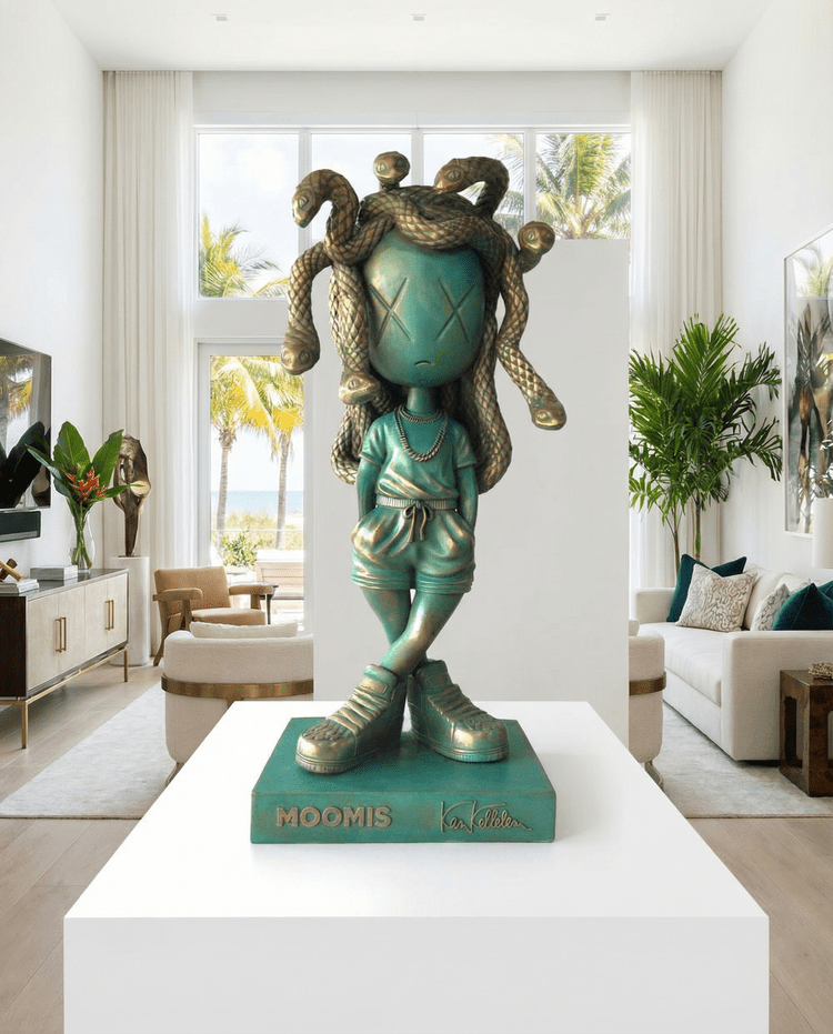 Moomis bronze sculpture